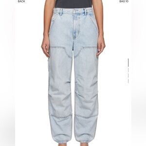 Alexander Wang white double front pants